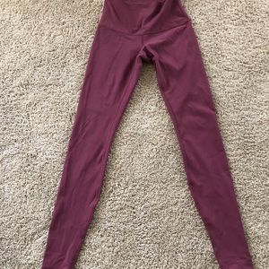 Lululemon wunder under workout leggings